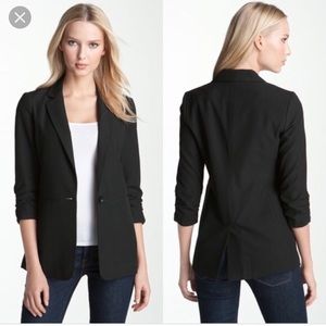 Micheal Kors Blacked Ruched Blazer